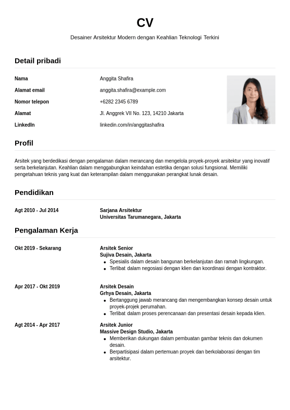 Template CV Jobseeker Template CV Jobseeker