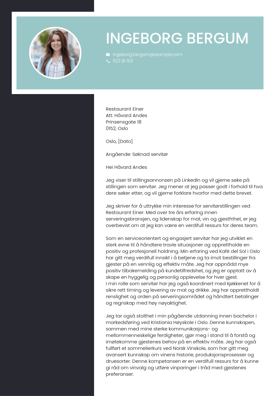 Servit r Jobbs knad Eksempel Jobseeker