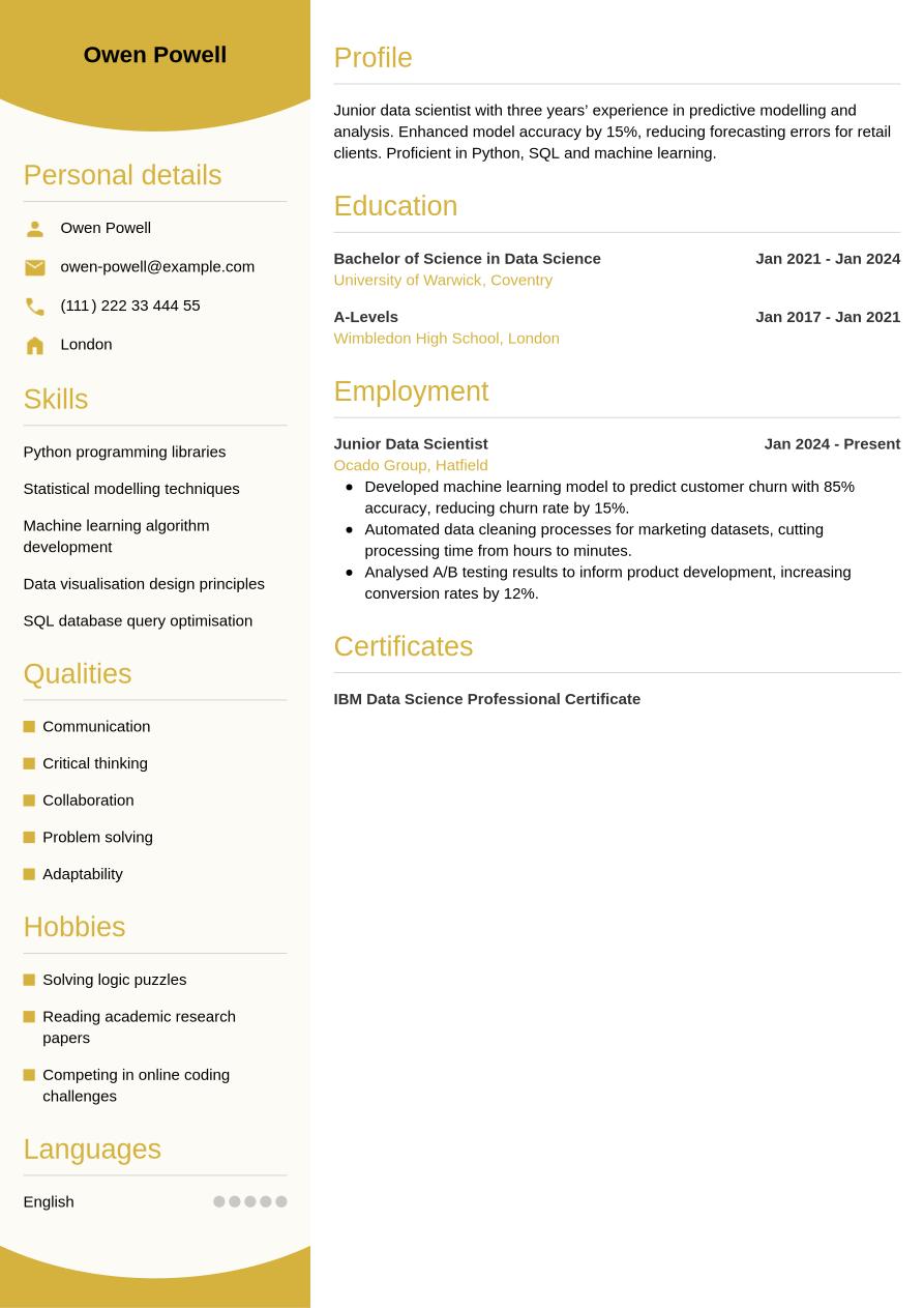 Data Science CV Writing Guide & Tips | Jobseeker