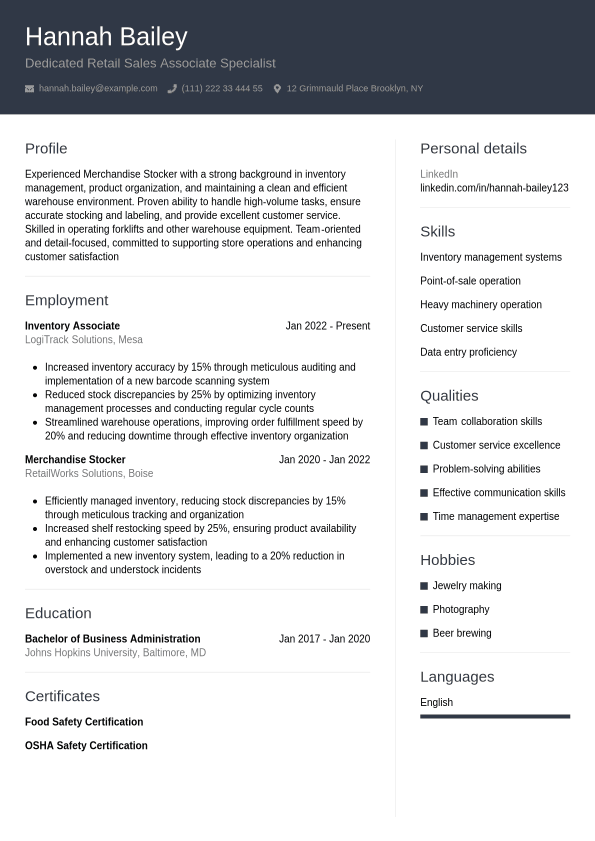 Costco Resume Example Jobseeker - Costco Resume Example Professional.1740737270475 