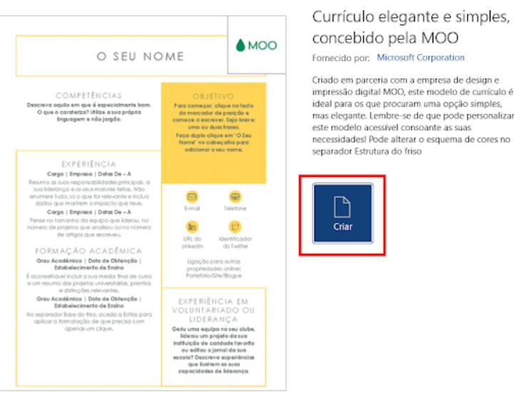 curriculum vitae word