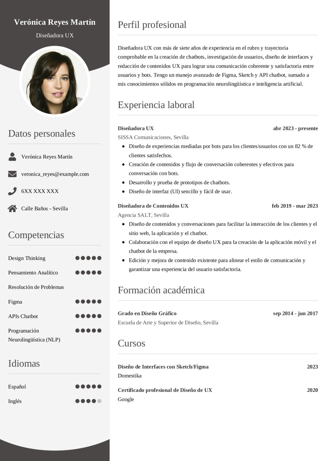 Example Cv Simple Letras Tipos de letra para tu currículum: 10 mejores fuentes | Jobseeker