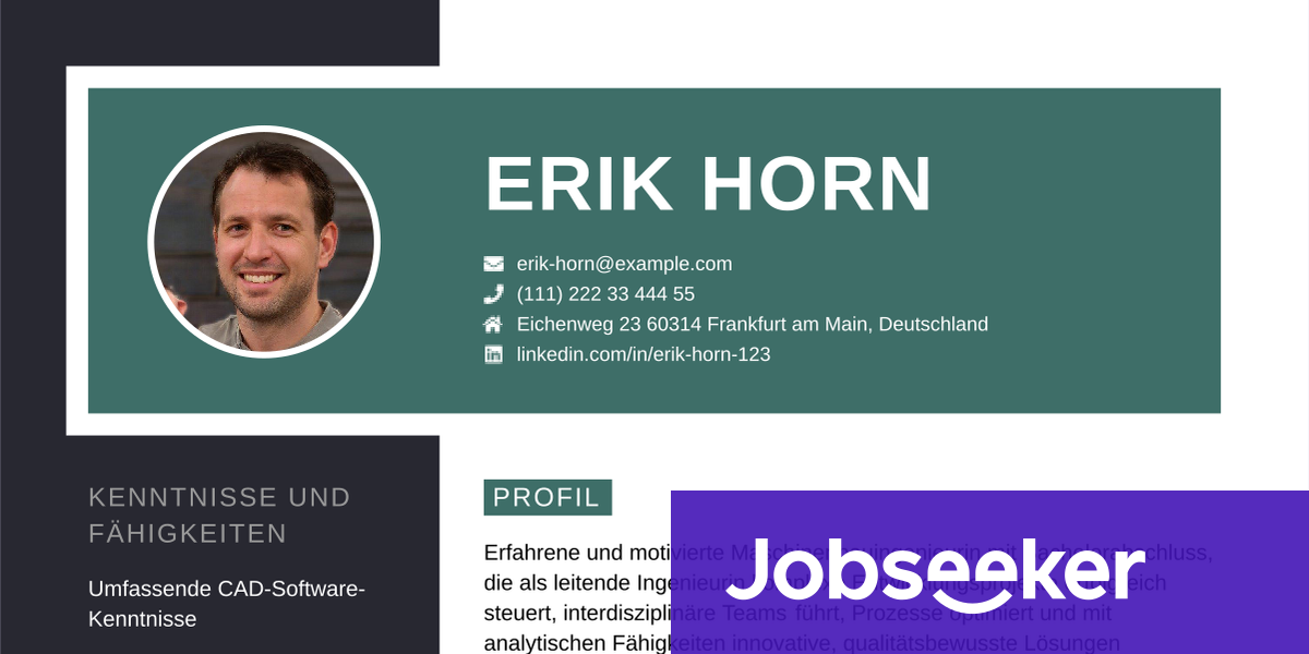 Lebenslauf Beispiel Ingenieur Jobseeker