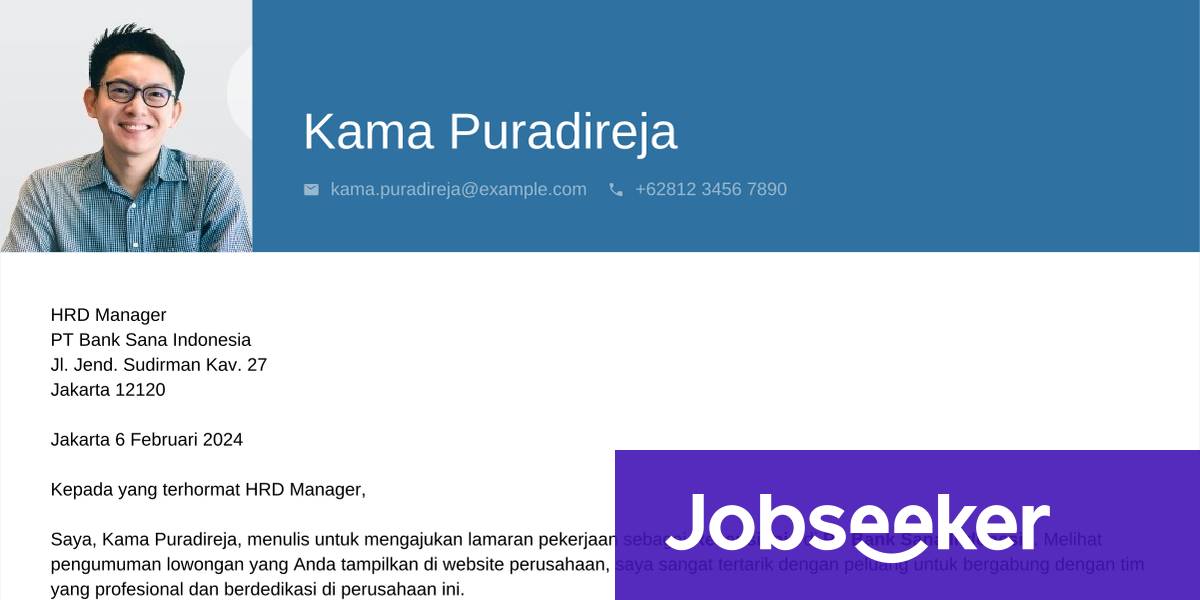 Contoh Surat Lamaran Kerja Resepsionis | Jobseeker