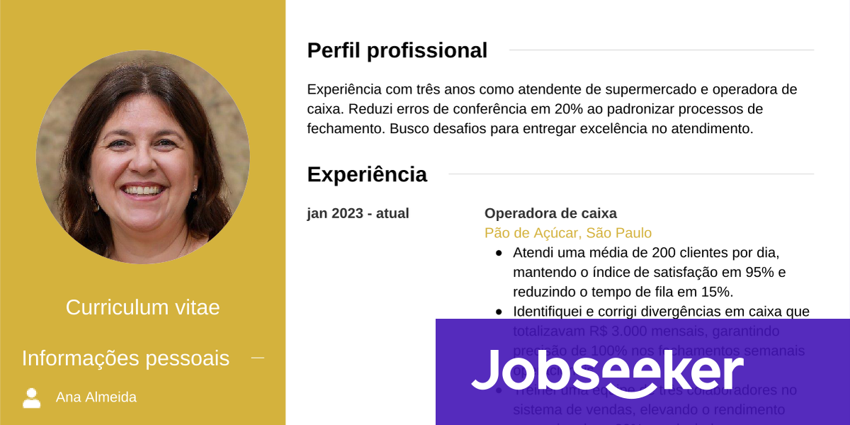 Currículo para Carrefour: guia e exemplos | Jobseeker