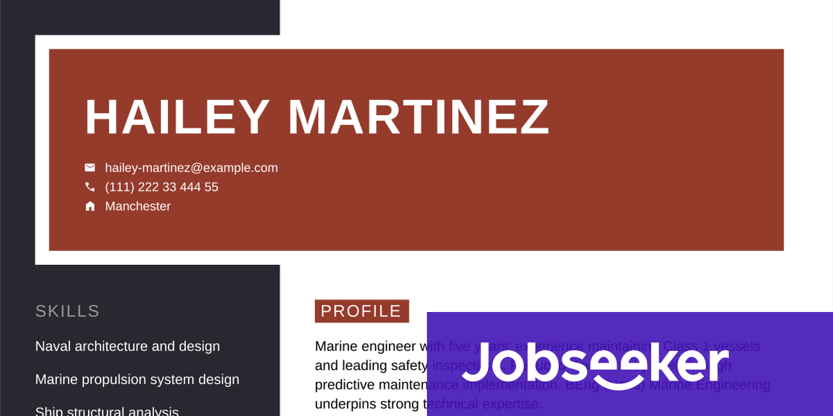 Marine Engineer CV Writing Guide & Tips | Jobseeker