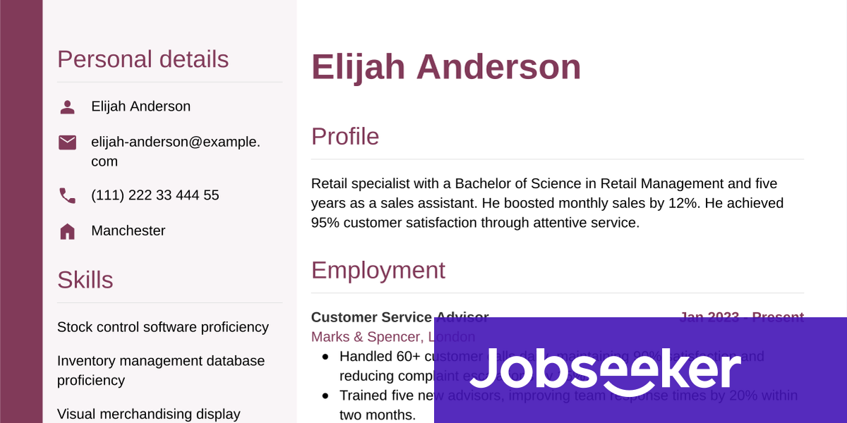Primark Cv Examples Primark CV Writing Guide & Tips | Jobseeker